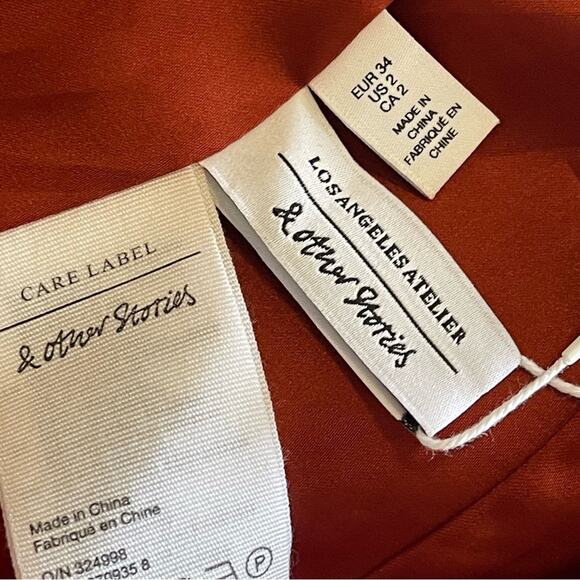 & OTHER STORIES Oversized Double Breasted Blazer NWT Size 2 - Picture 10 of 12